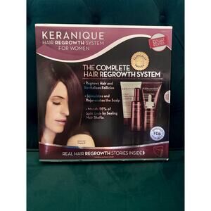 NIB Sealed Keranique Hair Regrowth System Treatment Women 30 Day Starter Kit
